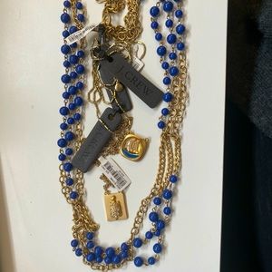 Lot of three long J. Crew necklaces